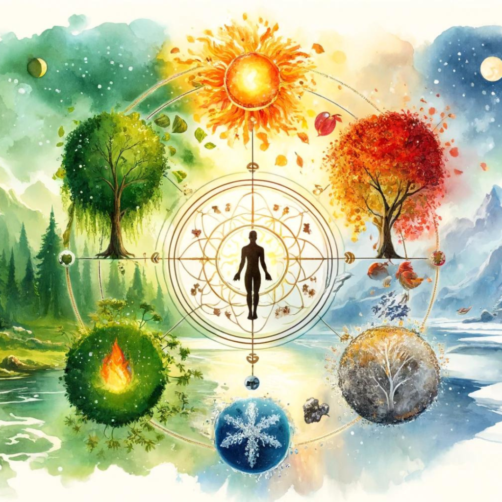 Medicina Tradizionale Cinese: Connessioni Stagionali e Elementi Cosmic